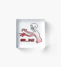 Grr Argh, Monster, Buffy the Vampire Slayer, Mutant Enemy, 90s, BTVS, Zombie, Joss Whedon, Angel, Buffering, Pop Culture, Zombie Acrylic Block