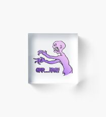 Grr Argh, Monster, Buffy the Vampire Slayer, Mutant Enemy, 90s, BTVS, Zombie, Joss Whedon, Angel, Buffering, Pop Culture, Zombie Acrylic Block