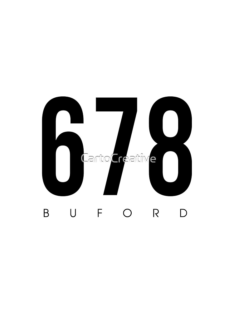 Buford Ga 678 Area Code Design Baby One Piece By Cartocreative Redbubble