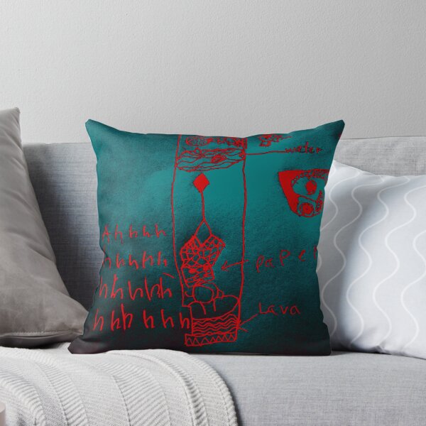 Item preview, Teal Red Abstract Drawing designed and sold by barndogart.