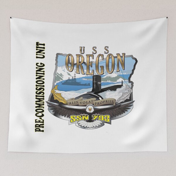 Item preview, USS Oregon SSN-793 Pre-commissioning Unit Crest designed and sold by Nikki SpaceStuffPlus.