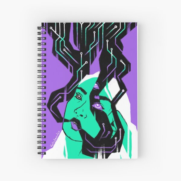 Glitch Witch Spiral Notebook