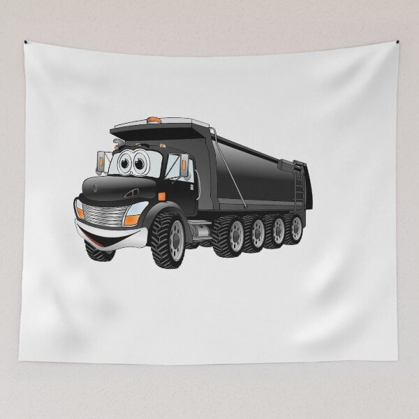 Item preview, Black Dump Truck 10w Cartoon designed and sold by Scott Hayes.