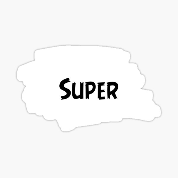 Super Bass Stickers Redbubble - roblox music code tusa