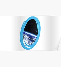 Portal 2: view from the moon Poster