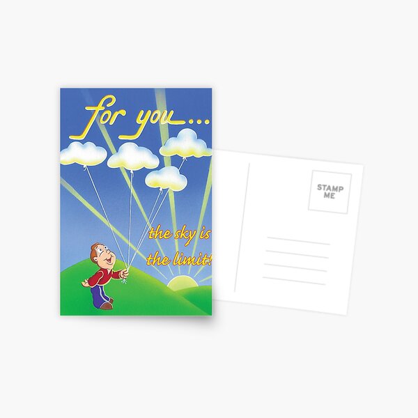Sky is the limit Greeting Card Postcard