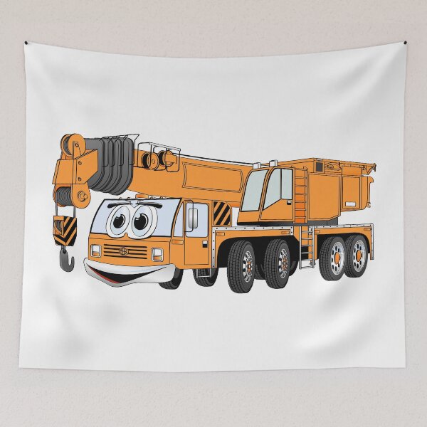 Item preview, Short Orange Cartoon Crane designed and sold by Scott Hayes.