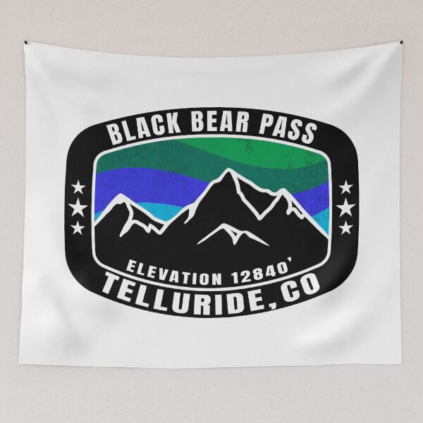 Artikelvorschau, Schwarzer Bär Pass Telluride Colorado entworfen und verkauft von DESTINATIONS DECAL.