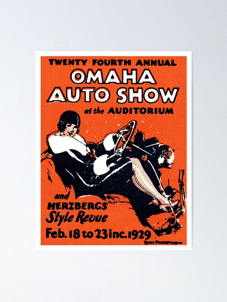 "1929 Omaha Auto Show" Poster for Sale by historicimage Redbubble
