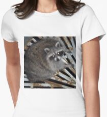 Raton laveur T-shirt col V femme