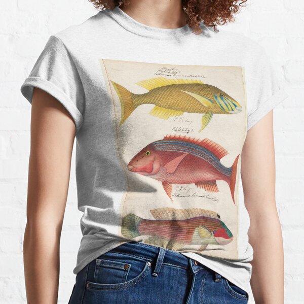Fish Wreck Snapper Fishing Shirt Coloured, Tops