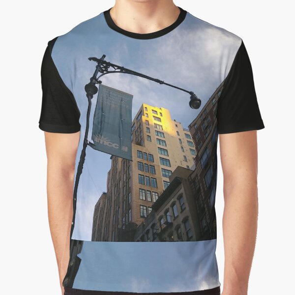 #sky, #architecture, #business, #city, #outdoors, #technology, #modern, #vertical, #colorimage, #NewYorkCity, #USA, #americanculture Graphic T-Shirt