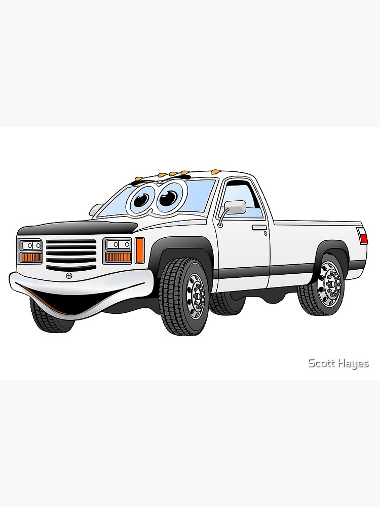 White Pick Up Truck Cartoon White Pick Up Truck Cartoon