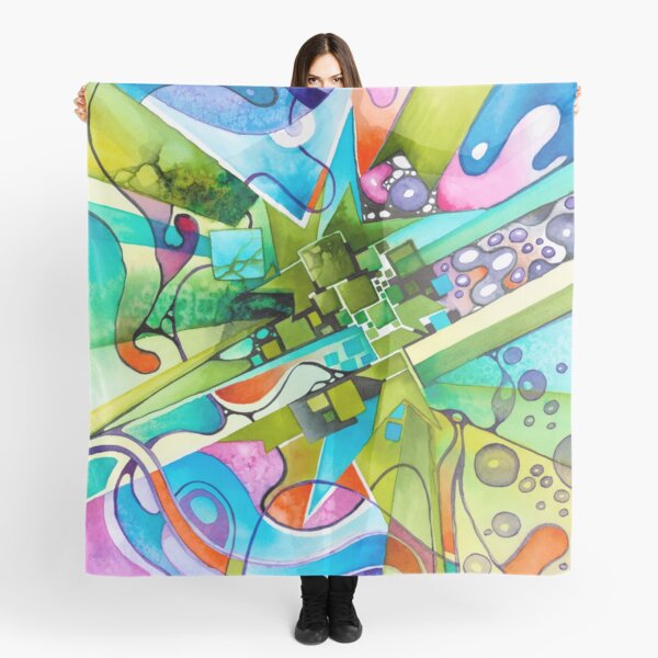 What Happened Before You? - Watercolor Painting Scarf