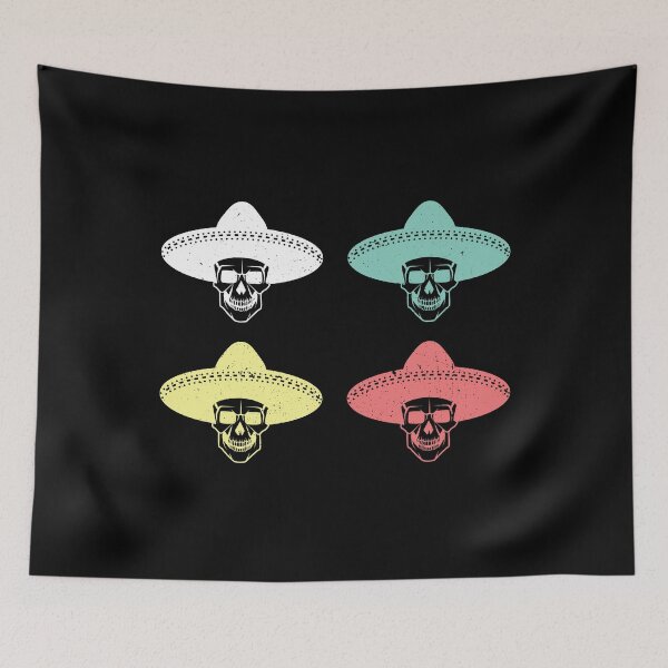 Item preview, Retro Skull Sombrero Halloween designed and sold by kamrankhan.