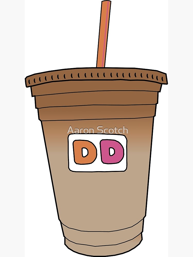 Disover Dunkin Donuts Iced Coffee Premium Matte Vertical Poster