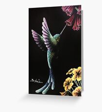 Hummingbird Painting Greeting Card
