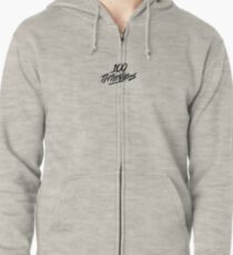 100 Thieves small logo Zipped Hoodie