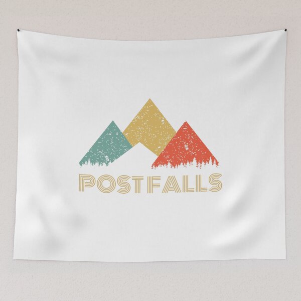 Item preview, Retro City of Post Falls Mountain Shirt designed and sold by Theodore Cory.