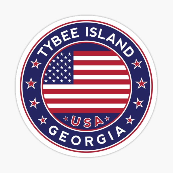 "Tybee Island, Sticker for Sale by AlmaStudio Redbubble