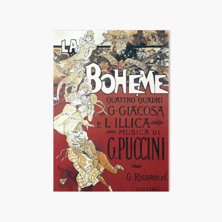 La Boheme Vintage Art Board Print