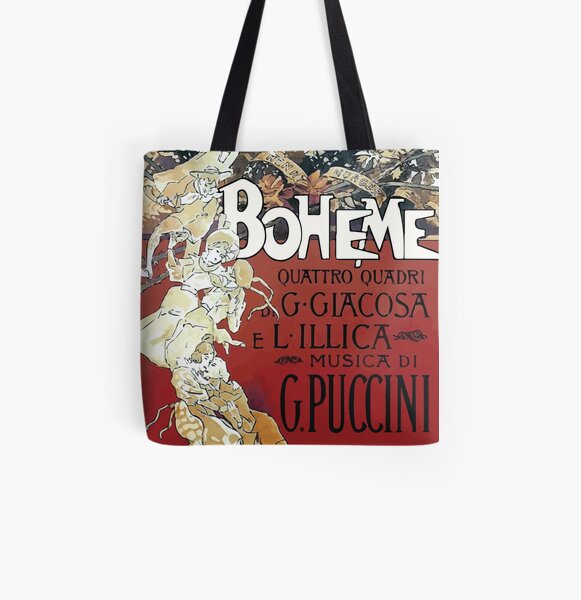 La Boheme Vintage All Over Print Tote Bag