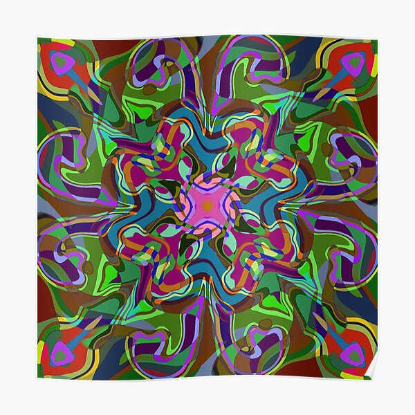 Dcustomwatch Ancient Aztec graffity Trippy Psychedelic Design 3D Full Print T-Shirt