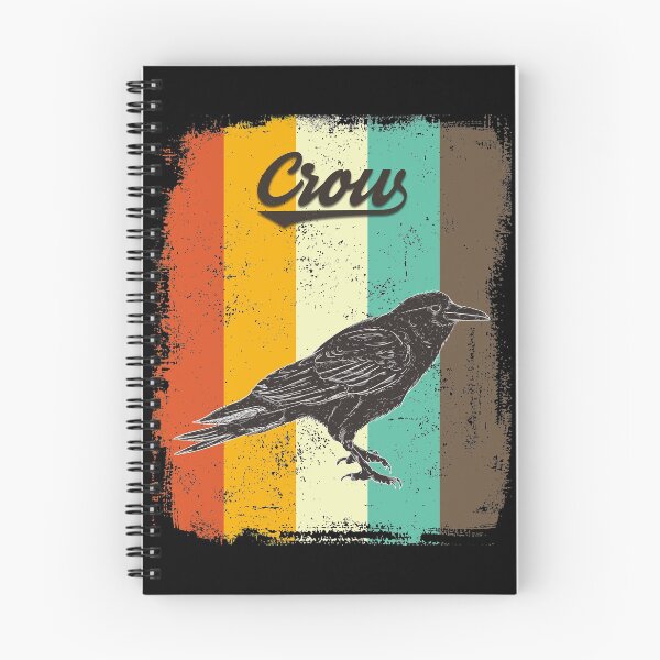 Item preview, Black Crow Retro 70s Vintage Bird Lover Gift designed and sold by cgocgy.