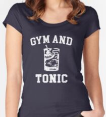 Gym and Tonic (sunny) Women's Fitted Scoop T-Shirt