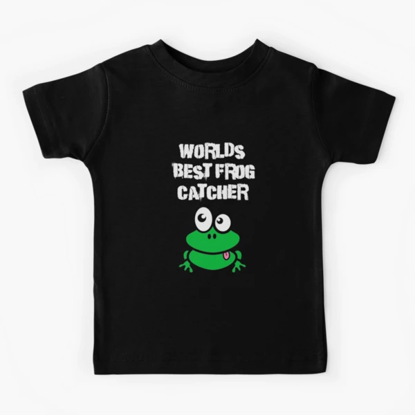 Worlds Best Frog Catcher Gift Boys Girls Kids Frog Hunter Shirt - TeeUni