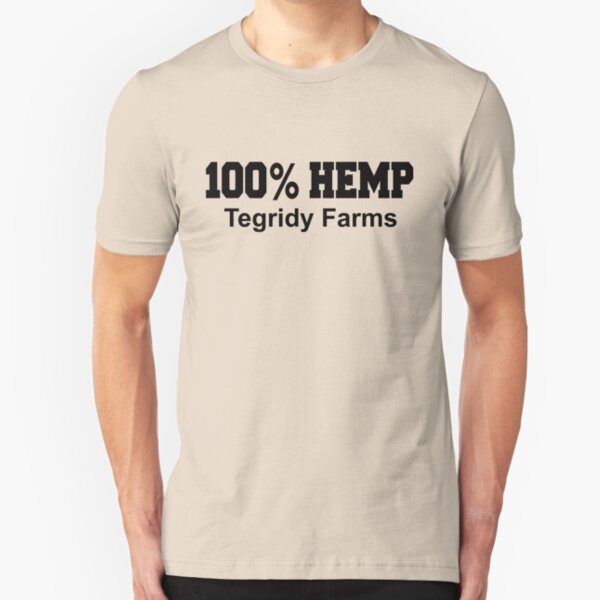 100% Hemp Tegridy Farms Shirt Slim Fit T-Shirt