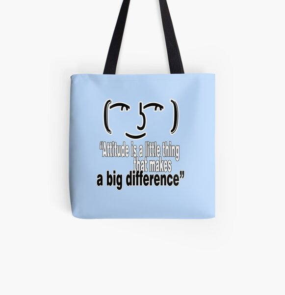 Get Inspired. Get Motivated - "Attitude is a little thing that makes a big difference" All Over Print Tote Bag
