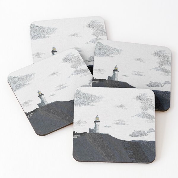 Artikelvorschau, Leuchtturm von Cape Byron, Byron Bay, NSW – dreifarbig entworfen und verkauft von Toby Evans.