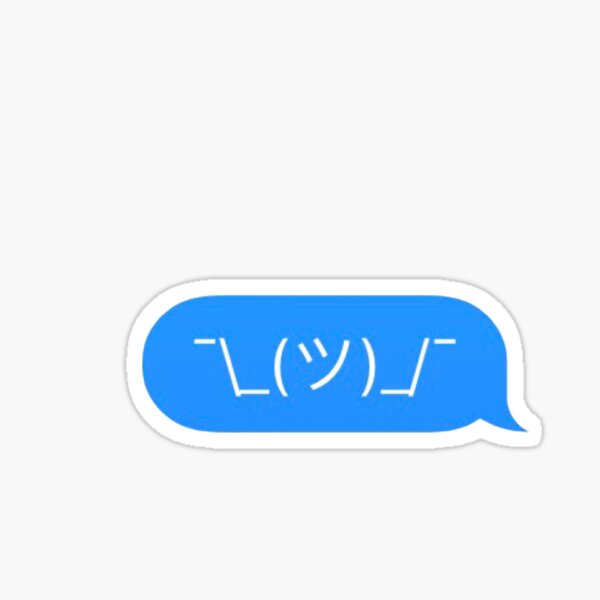 Item preview, Shrug Emoticon ¯\_(ツ)_/¯ Japanese Kaomoji Emoji Welp designed and sold by bgsmall.