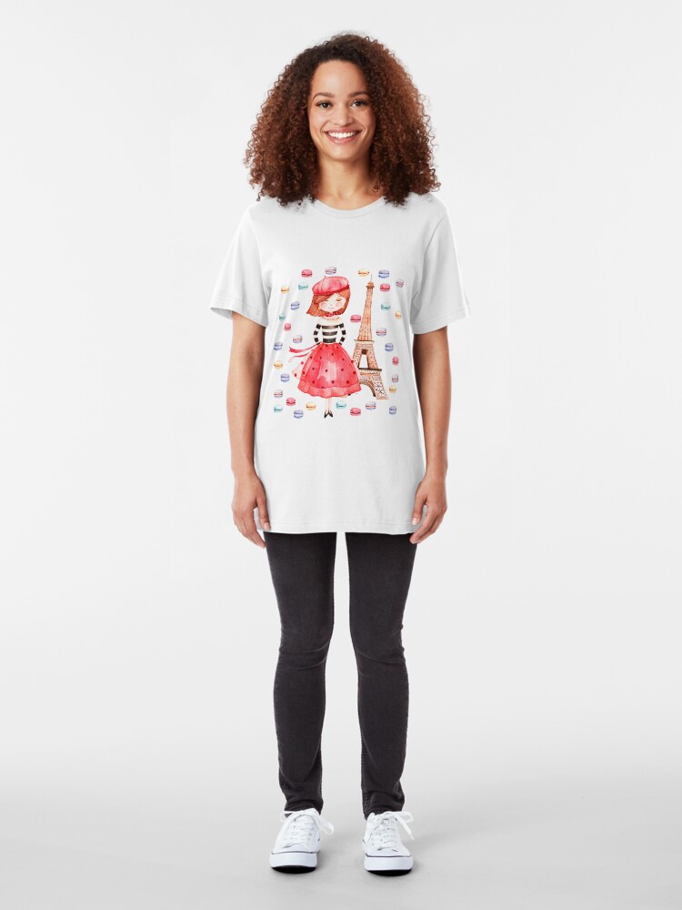 Alternate view of Paris Macarons Slim Fit T-Shirt