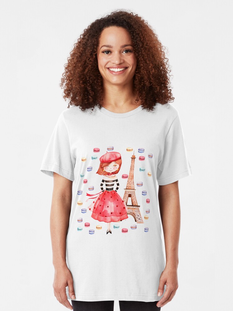 Alternate view of Paris Macarons Slim Fit T-Shirt