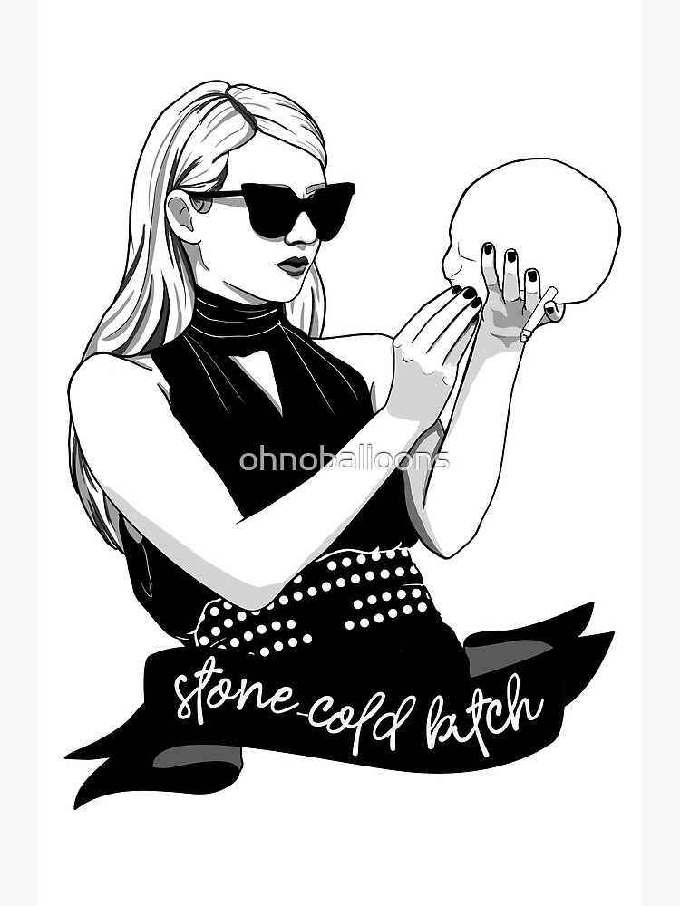 "stone Cold B*tch 2" Art Print For Sale By Ohnoballoons | Redbubble