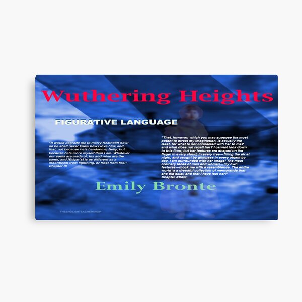"Wuthering Heights Figurative Language" Canvas Print by KayeDreamsART