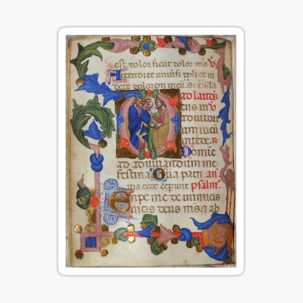 Italian book of hours, circa 1375 Sticker