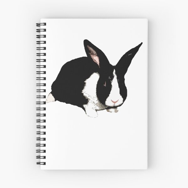 Item preview, BUNNY BLACK WHITE RABBIT designed and sold by SofiaYoushi.