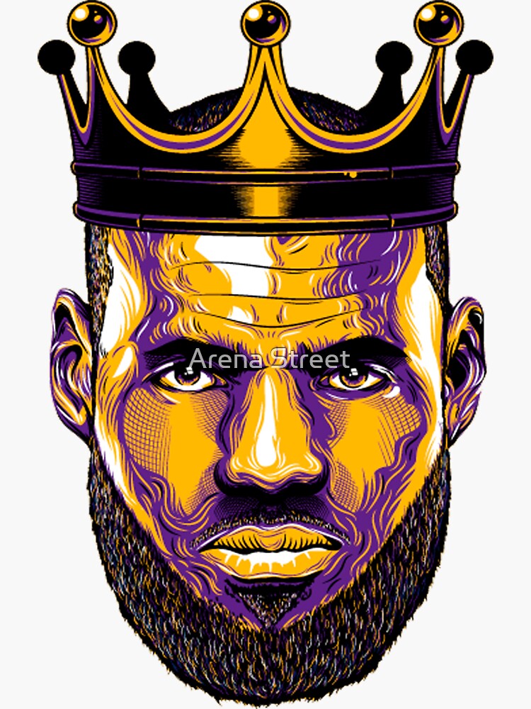  Lebron  James  lakers  Sticker by rodrigo93540961 Redbubble