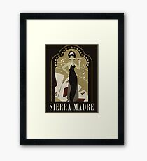Sierra Madre Poster Design Framed Print
