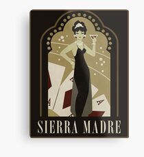 Sierra Madre Poster Design Metal Print