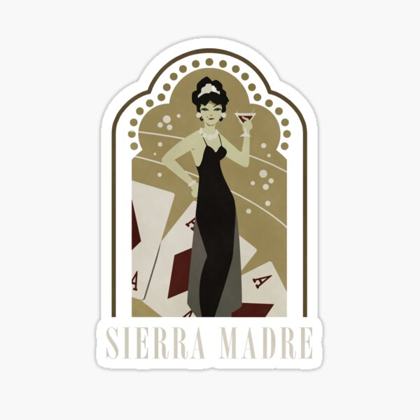 Sierra Madre Poster Design Sticker