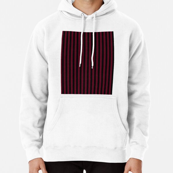 Red and white hot sale striped hoodie mens