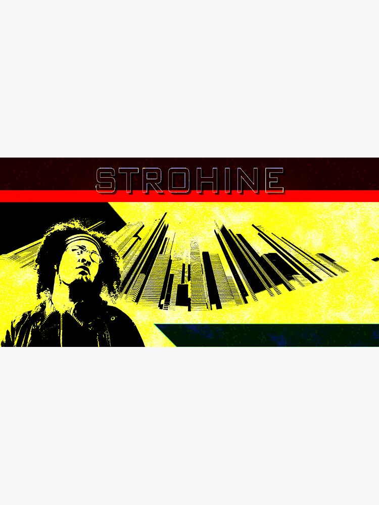 Thumbnail 3 of 3, Sticker, STROHINE Skyscraper Yellow designed and sold by STROHINE.