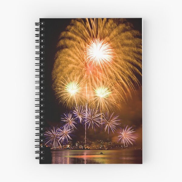 Item preview, Sunflower Burst - Sydney Harbour - New Years Eve - Midnight Fireworks designed and sold by Bryan Freeman.