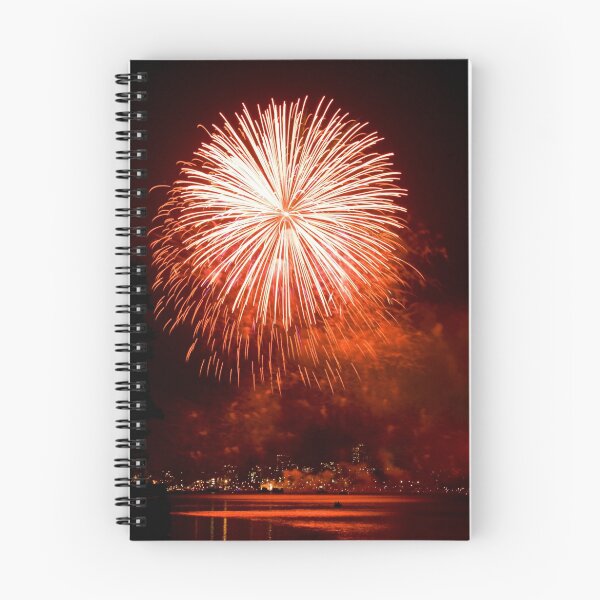Item preview, Red Light At Night - Sydney Harbour - New Years Eve - Midnight Fireworks  designed and sold by Bryan Freeman.