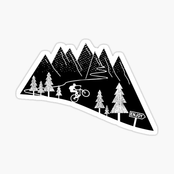 Item preview, mountain bike mtb cycling bicycle biker gift designed and sold by Ziegenbart.