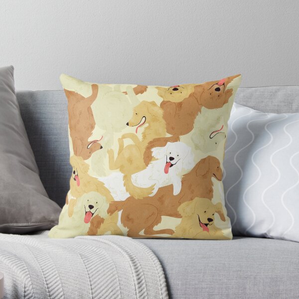 Golden retriever Throw Pillow